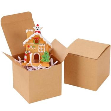 Imagem de Apprabbr Caixa de proposta de dama de honra de 50 unidades – 7,6 x 7,6 x 7,6 cm, mini caixas de presente com tampas e estojo de biscoito para embalagem de doces e velas – Caixas de cubo de montagem