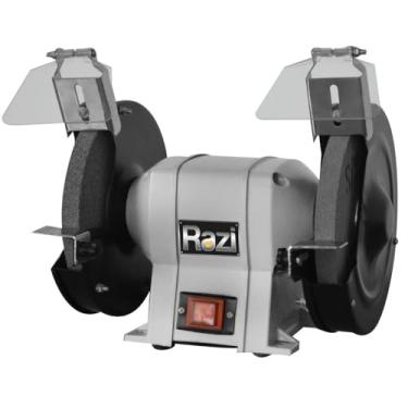Imagem de Razi Motoesmeril de Bancada 6” 350W 3450 RPM com Rebolo – Estável Seguro e Pronto pro Desbaste Pesado