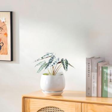 Imagem de vancasso SELENE Caneca de chá de porcelana com infusor e tampa, folhas soltas, tipo 06, lavável na lava-louças e no micro-ondas