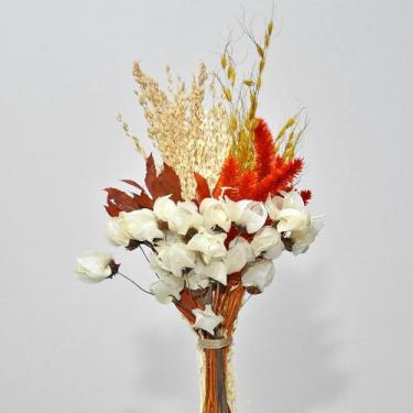 Imagem de BuquêS De Flores Secas — Arranjos Florais Desidratados Adequados Para Festas, Casamentos, DecoraçãO De Mesas E DecoraçãO De Interiores(terracota)