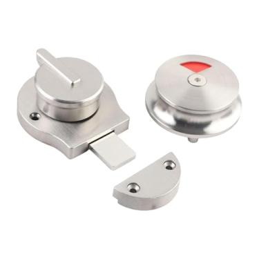 Imagem de KiBcsLic Fechadura indicadora de presença para porta de banheiro, estável e portátil, ideal para banheiros de restaurantes, sanitários públicos e hotéis.