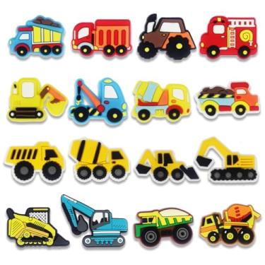 Imagem de 16 peças de beisebol, futebol, vôlei, caminhão, acampamento, terror, pesca, animais de estimação, fazenda, ganso, panda e pingentes, sandálias para crocodilo, bolha, sandálias tamancos, decorações de