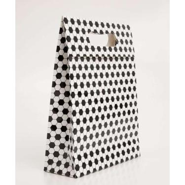 Imagem de Embalagem Presente Sacola Estampa Bola Marisa-68023, UN, Branco e Pret