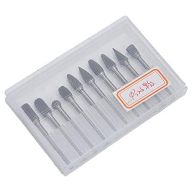 Imagem de Garosa Conjunto de 10 Peças de Arquivo Rotativo de Carboneto de Aço de Tungstênio, Brocas de Gravação de Corte Duplo de Alta Velocidade para Ferramentas de Polimento de Metal para Carpintaria Com 10