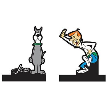 Imagem de Aparador de Livros Hanna Barbera The Jetsons Astor And George em Madeira - Urban - 24x21 cm