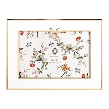 Imagem de Concepts Porta-retrato de metal esmaltado, elegante, decorativo, luxuoso, para presente, romântico, vintage, lembrança, casamento, aniversário, decoração de casa