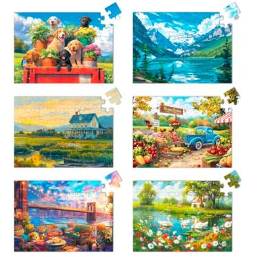 Imagem de Yigney Pacote com 6, 48 peças grandes para idosos, produtos de Alzheimer para idosos, atividades de demência, memória para pacientes em casa de repouso com caixa de armazenamento