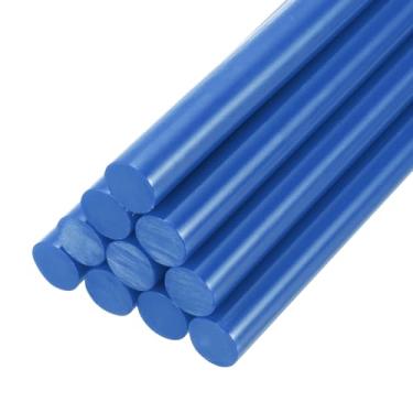 Imagem de PATIKIL Bastões de cola quente para pistola de cola, 10 peças de bastões de cola adesivos coloridos de derretimento a quente a granel para projetos de bricolage, decoração de arte de artesanato