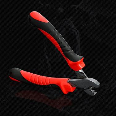 Imagem de Alicate de Prensagem para Pesca Tesouras Corte Mangueiras Barril Linha Aço Alto Carbono Acessórios Equipamento Pescadore