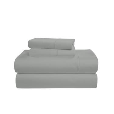 Imagem de LANE LINEN Jogo de lençol Queen 100% algodão egípcio, macio e confortável, semelhante a um hotel, grosso, totalmente elástico, mercerizado, longo, grampeado, lençol queen size, sem fiapos, resistente