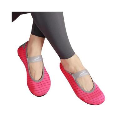 Imagem de Tênis De Yoga E Pilates Feminino Antiderrapante Com Sola Macia Para Tr