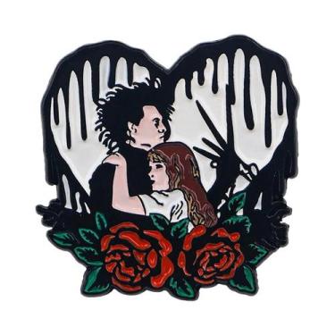 Imagem de Pins De Esmalte De Filmes De Terror De Halloween, Broches De Desenhos 