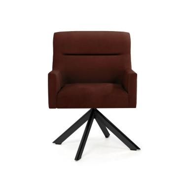 Imagem de Poltrona Giratória Angel Veludo Malbec