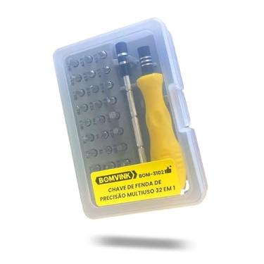 Imagem de Kit de Chaves de Fenda de Precisão 32 em 1 Portátil – Conjunto Profissional em Aço Cromo Vanádio para Eletrônicos e Reparos(32 em 1（Melhor）)