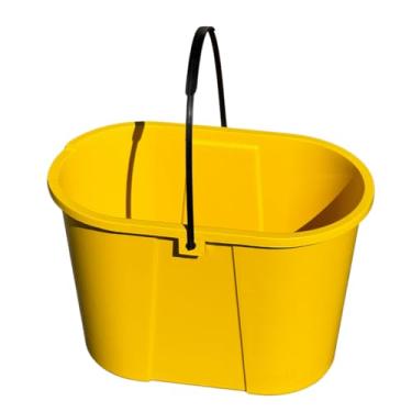Imagem de Balde Oval 10 Litros - Com Alça Reforçada Para Limpeza, Organização E Uso Geral (Amarelo)