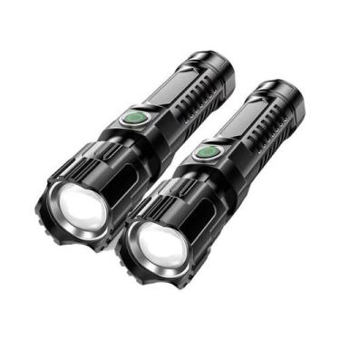 Imagem de Lanterna LED Recarregável À Prova d'Água De Alta Potência Com Zoom, 3 