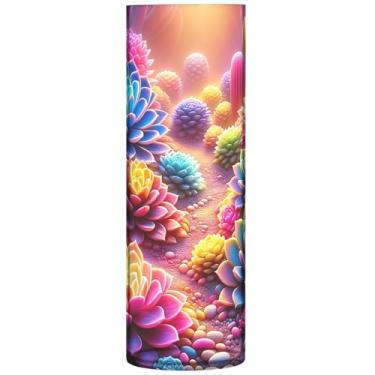 Imagem de Vasos de flores decorativos para suculentas brilhantes vibrantes vasos grandes de outono de plástico personalizado floral moderno decorações, 30 cm x 9,9 cm