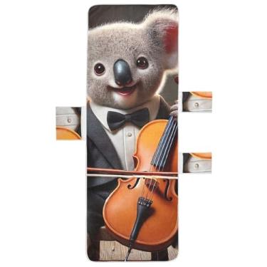 Imagem de Linda capa de cadeira de poltrona para violoncelo serenata de coala, toalha de piscina, lounge, praia, espreguiçadeira, verão, 215,9 x 76,2 cm