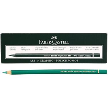 Imagem de Lápis de cor Faber Castel Polychromos, 161, verde Phthalo, 6 unidades