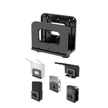 Imagem de NOTMBESTM Suporte de prateleira ajustável de parede para mini pc, roteador WiFi, modem, suporte universal de caixa de cabos adequado para Mac mini, TV Box, reprodutores de mídia e outros dispositivos