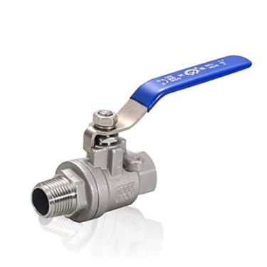 Imagem de Válvula de esfera 1/4 3/8 1/2 macho x rosca fêmea SS304 (3/8 polegadas)