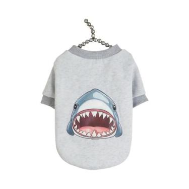 Imagem de Moletom De Veludo Cinza Para Animais De Estimação, Quente E Confortáve