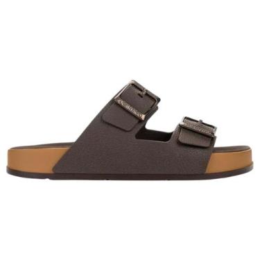 Imagem de Chinelo slide cartago milão plus 12501, Castor marrom, 41