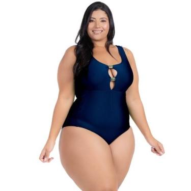 Imagem de Maio Body Acinturado Plus Size Modela Cintura Liso Casual - HYPE MODAS