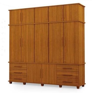 Imagem de Guarda Roupa Casal Londres 5 portas Freijó  Luapa Móveis