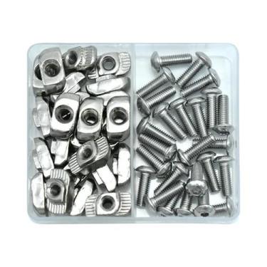 Imagem de Kit De Porcas T-Track M3 M4 M5 M6 Para Extrusão De Alumínio, Parafusos