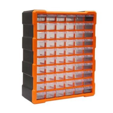 Imagem de Caixa organizadora profissional multiuso gigante  gaveteiro 60 gavetas