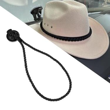Imagem de Alieemo Suportes de chapéu de cowboy para o seu veículo, suportes de chapéu com ventosa, suporte de chapéu para manter seu chapéu seguro no painel, acessórios interiores universais para caminhões