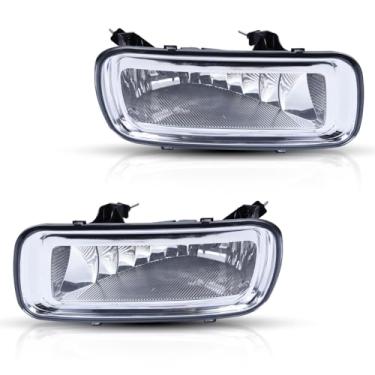 Imagem de G-PLUS Conjunto de faróis de neblina compatível com Ford F150/Lincoln Mark LT 2006 2004 2005 2006 2006 lado do motorista e passageiro 5L3Z15200A, lente transparente 5L3Z15201A
