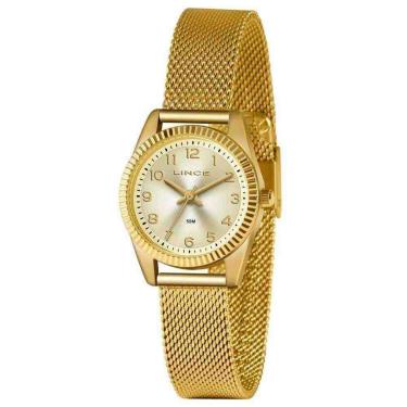 Imagem de Relógio Lince Feminino Lrg4674l C2kx Casual Dourado-Feminino