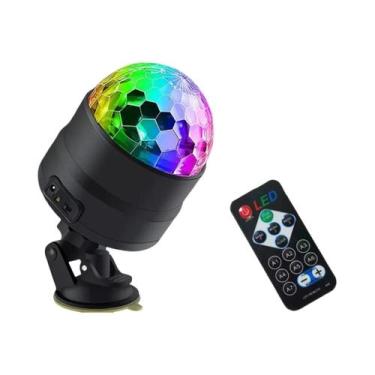 Imagem de Luz De Disco LED RGB Para Palco, Bola DJ Rotativa, Estroboscópio Color
