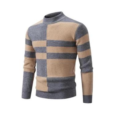 Imagem de Suéter Masculino De Tricô Quente Com Gola Redonda Casual Para Outono I