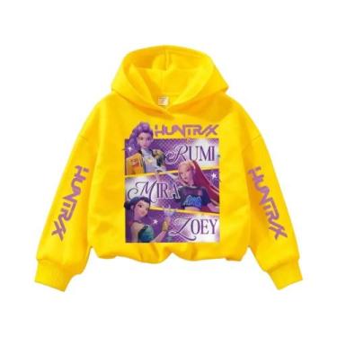 Imagem de Moletom Teenage KPop Demon Hunters Y2K De Manga Comprida, Roupa Casual