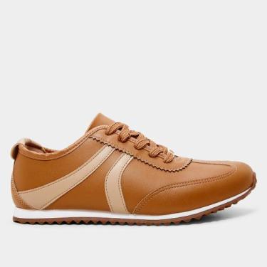 Imagem de Tênis Vizzano Casual Feminino, Bege, 35