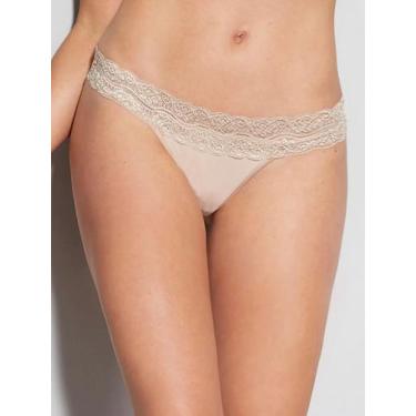 Imagem de Calcinha Fio Acabamento Invisível Rendada HOPE - Ref. 13784, M, Branco
