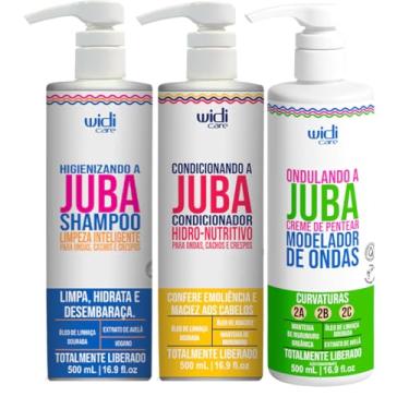 Imagem de Kit Widi Care Juba – Shampoo Higienizando a Juba + Condicionador Hidro-Nutritivo + Creme de Pentear Encrespando 500ml