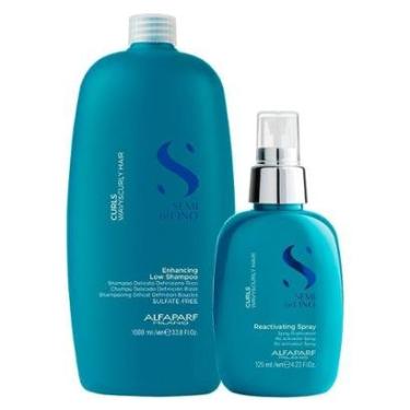 Imagem de Kit Alfaparf Milano Professional Semi Di Lino Curls Profissional - Shampoo e Spray-Unissex
