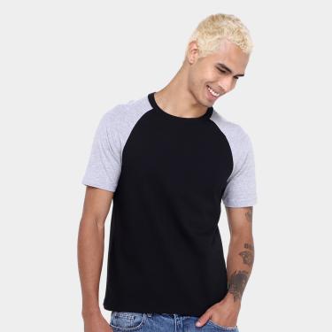 Imagem de Kit Camiseta Básicos Raglan  2 Peças Masculina-Masculino