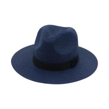 Imagem de Chapéu De Palha Panamá Com Fita Preta Para Homens E Mulheres, Estilo C