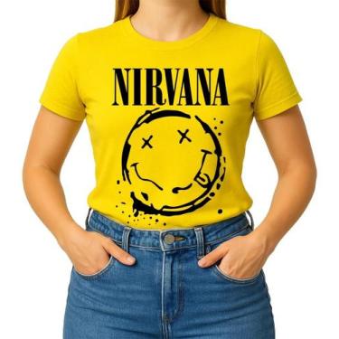 Imagem de Camisa Camiseta de Algodão Masculina Feminina Unissex Banda De Rock Ni
