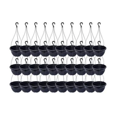 Imagem de 30 Vasos De Pendurar Jardinagem Decoração Para Plantas - Mdf Store
