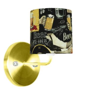 Imagem de Arandela Dourado De Cupula Cilíndrica Bar - MARRYLUZ