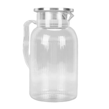 Imagem de AYNEFY Jarro de Bebidas Com Tampa, Dispensador de Bebidas de 1500ml Com Alça Ergonômica Recipientes de Suco Transparentes à Prova de Vazamentos Bico Inovador Seguro para Máquina de