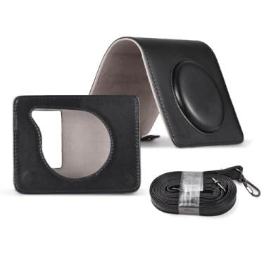 Imagem de aqxreight Estojo Portátil para Câmera para C300R e Take/Attempt 3 Bolsa de Transporte de Couro PU Com Alça, Fecho Magnético e Capa Removível para Fácil Acesso e Proteção Durante Todo o Dia (Preto)