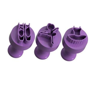 Imagem de Kit Carimbo Marcador Brigadeiros BALLET Molde Festa Confeitaria Aniver