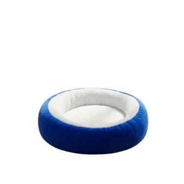 Imagem de Caminha Pet Sherpa Aconchegante e Lavável – Cama de para Gato e Cachorro(Azul)